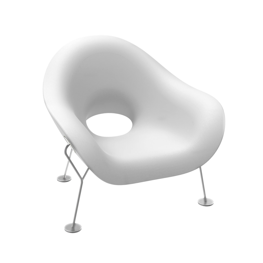 Fotel Pupa biały outdoorowy