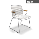 Krzesło CLICK z podłokietnikami, MUTED WHITE – HOUE