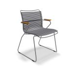 Krzesło CLICK z podłokietnikami, DARK GREY – HOUE