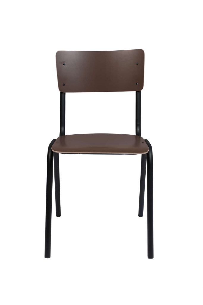 Krzesło BACK TO SCHOOL brązowy mat