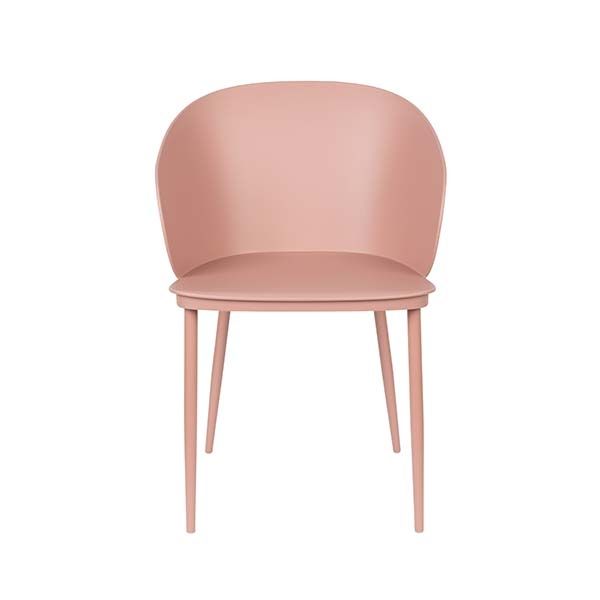 Krzesło do jadalni Gigi różowe