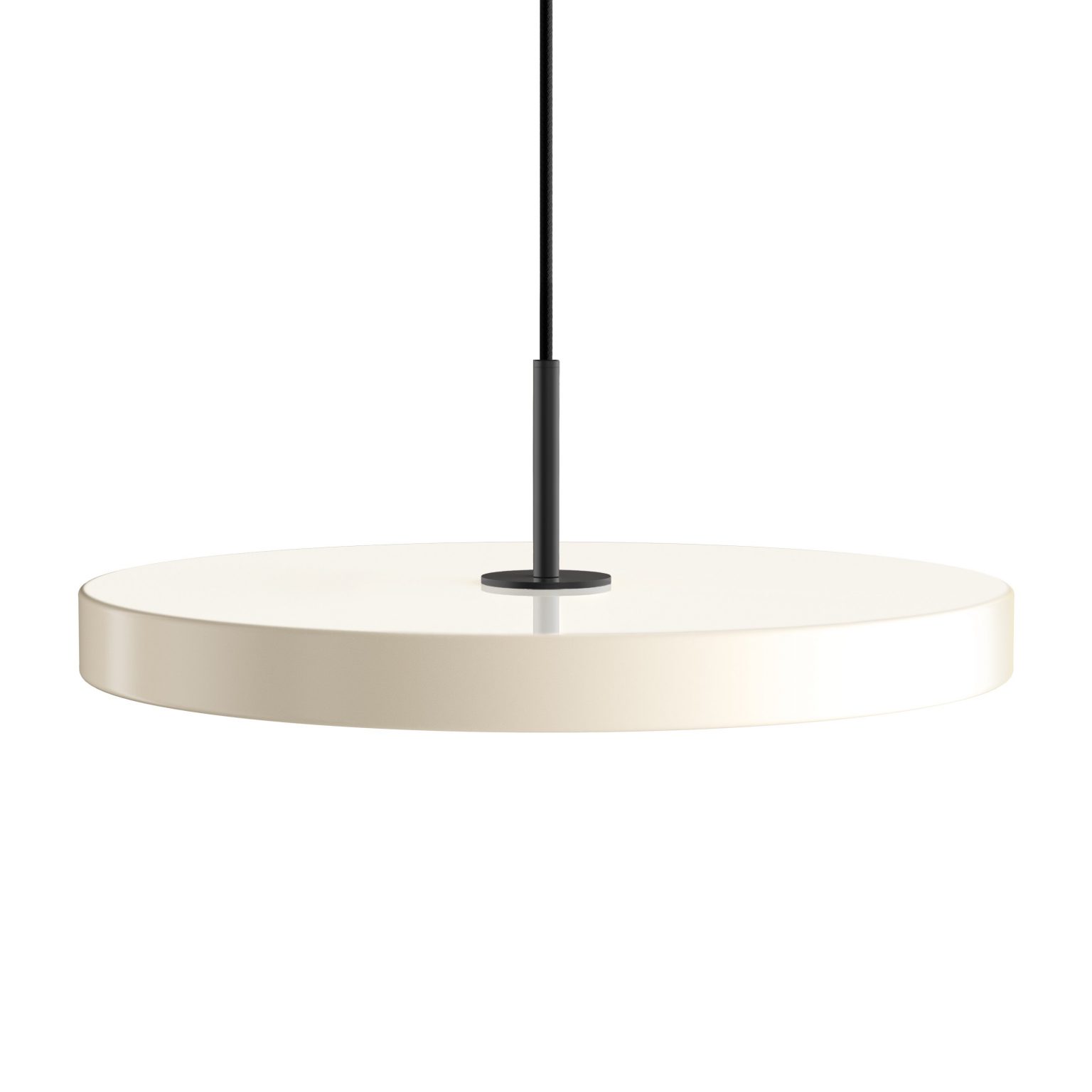 Lampa Asteria pearl white / black top UMAGE - perłowa biel / czarny dekor