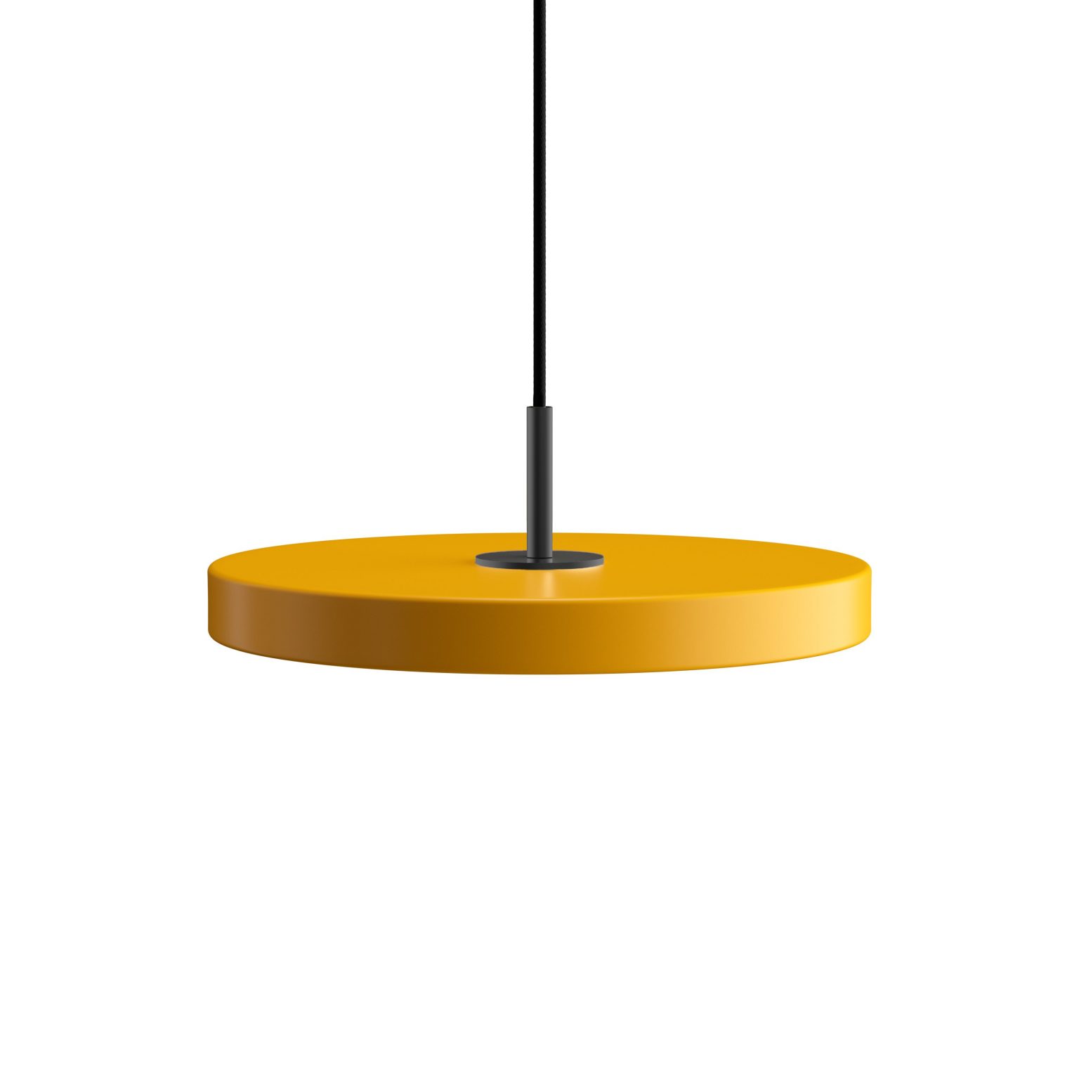 Lampa Asteria mini saffron / black top UMAGE - szafranowy żółty / czarny dekor