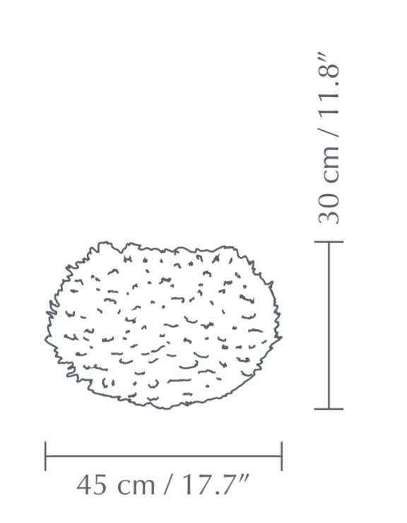 Lampa z piór Eos medium Light Blue UMAGE - błękitna Lampa z piór Eos medium Light Blue UMAGE - błękitna