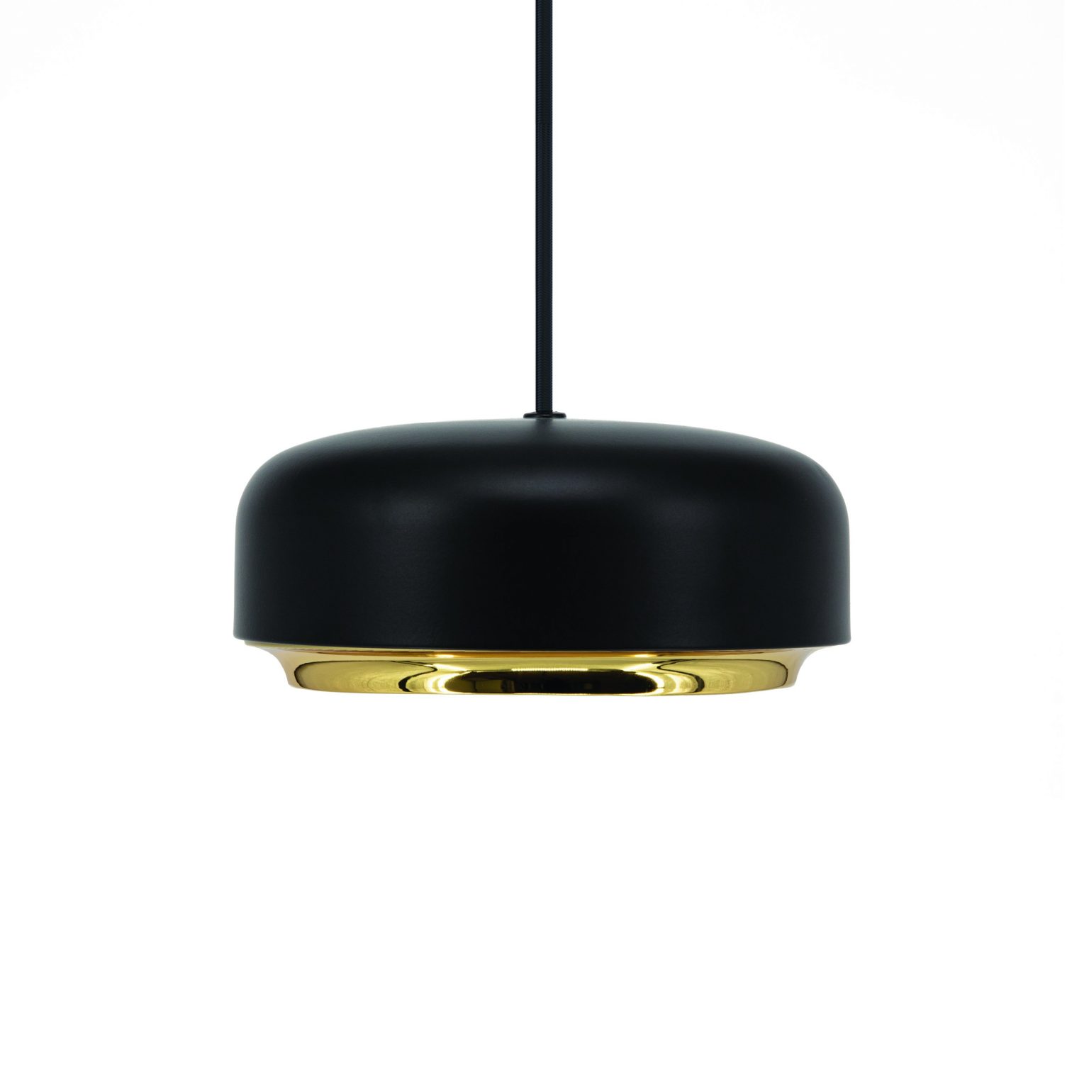 Lampa Hazel mini black UMAGE - czarna / złoty dekor