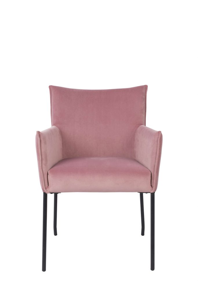 Fotel DION velvet różowy