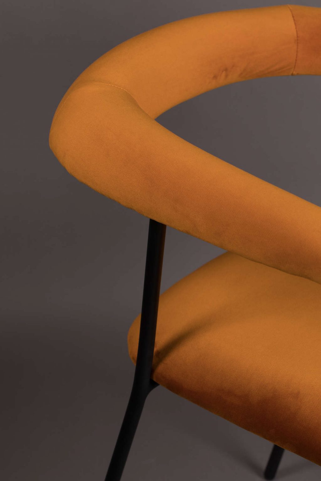 Krzesło HAILY jasnopomarańczowe