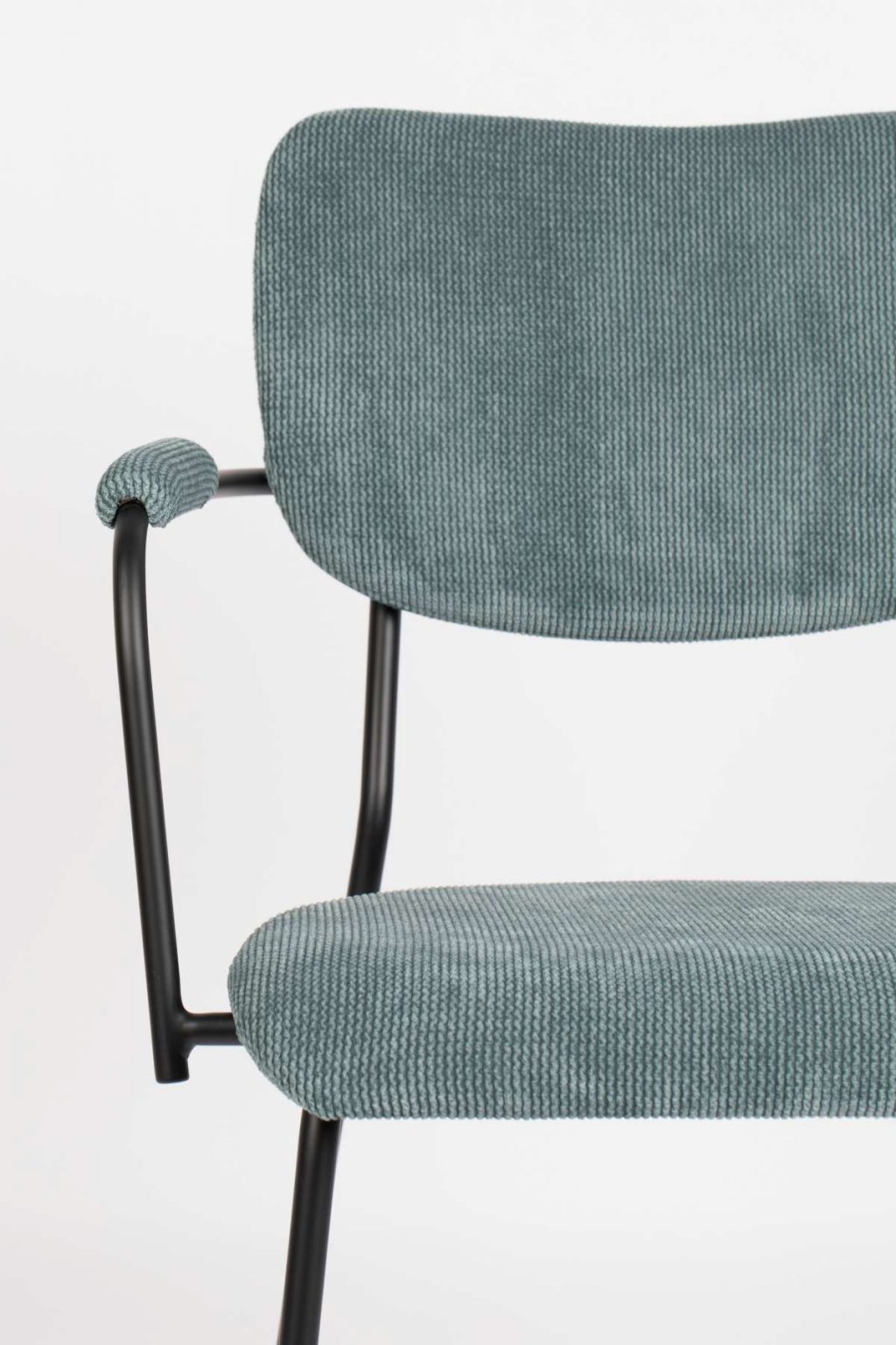 Krzesło z podłokietnikami BENSON szaro-niebieski