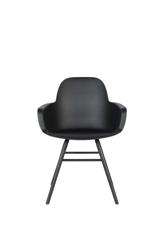 Krzesło z podłokietnikami ALBERT KUIP czarne