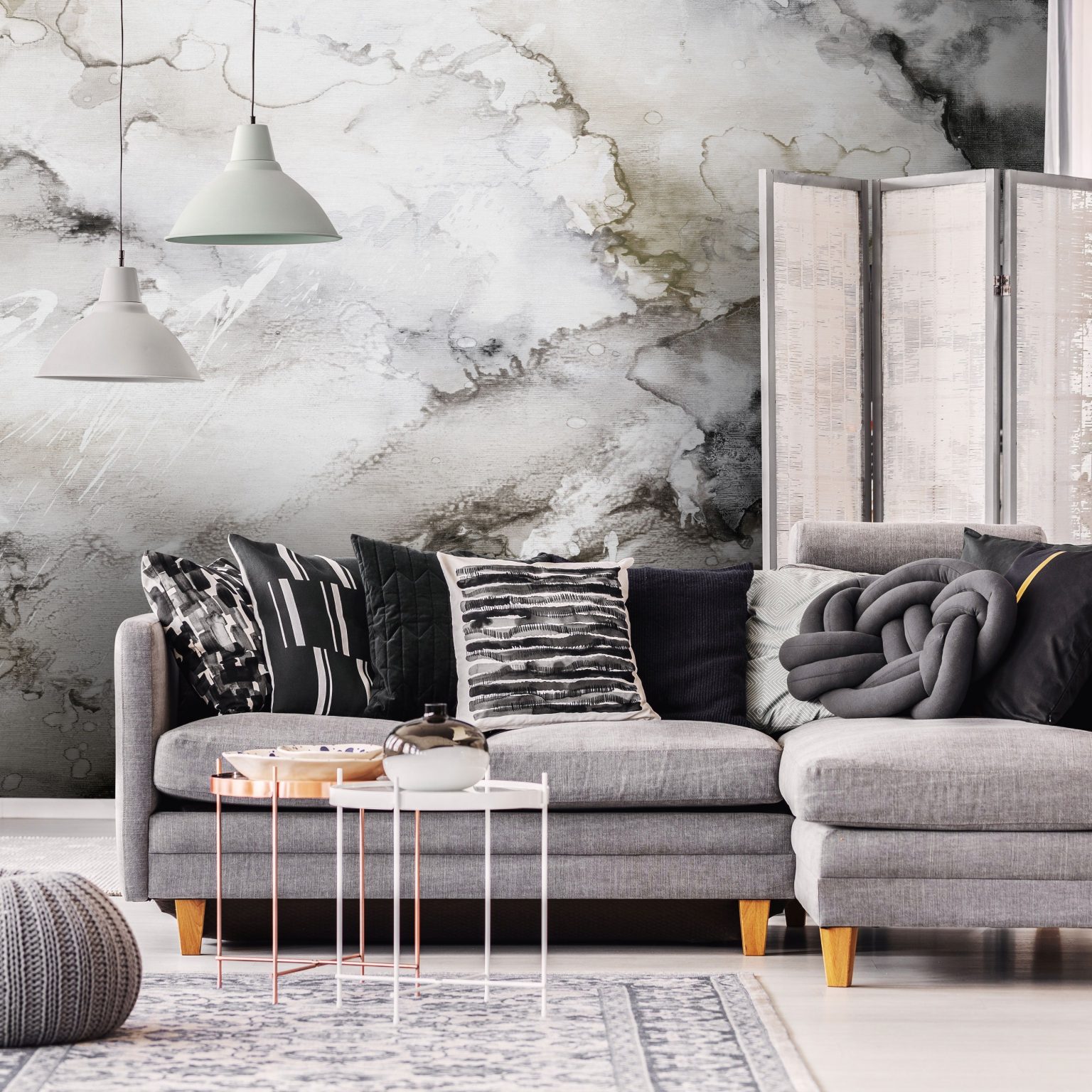 Tapeta Lago Beige and Grey