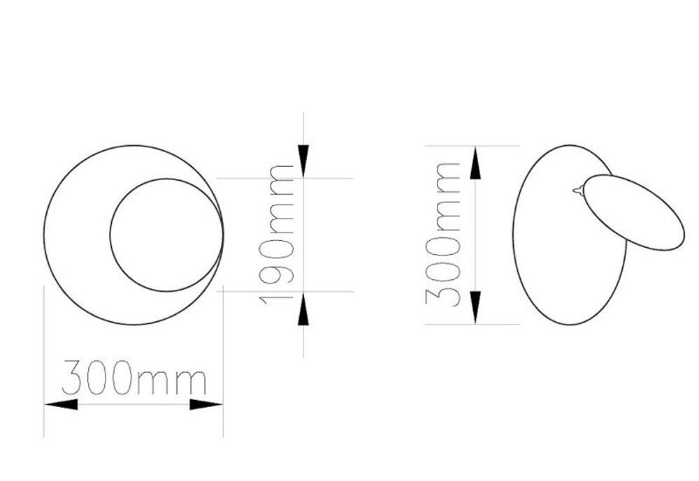 Lampa ścienna PILLS L biała 30cm Lampa ścienna PILLS L biała 30cm