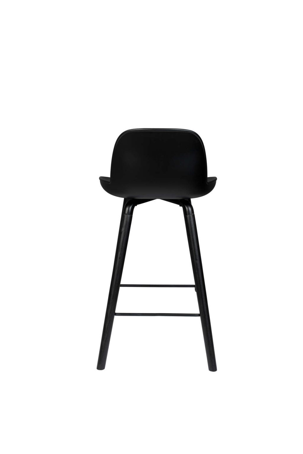 Krzesło barowe niskie ALBERT KUIP czarny