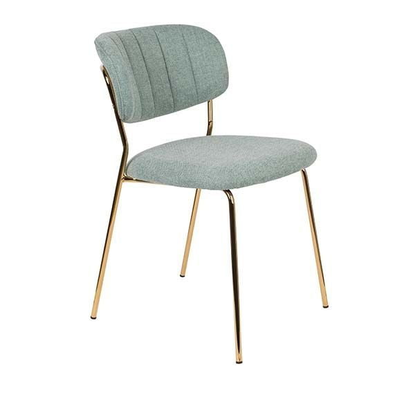 Krzesło JOLI złoty/jasno zielony