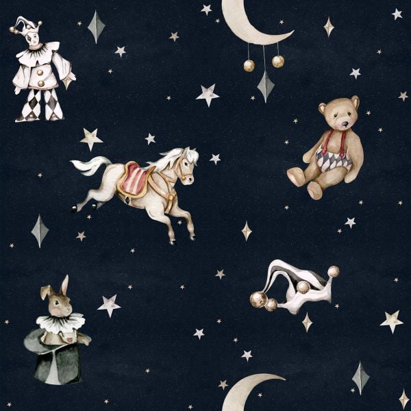 Tapeta French characters in the night sky / Toys from the attic