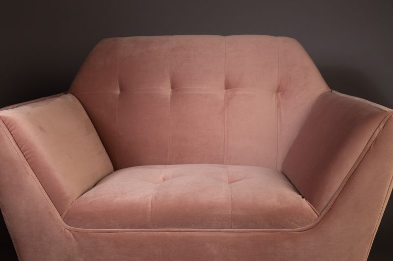 Fotel Lounge KATE różowy – DUTCHBONE