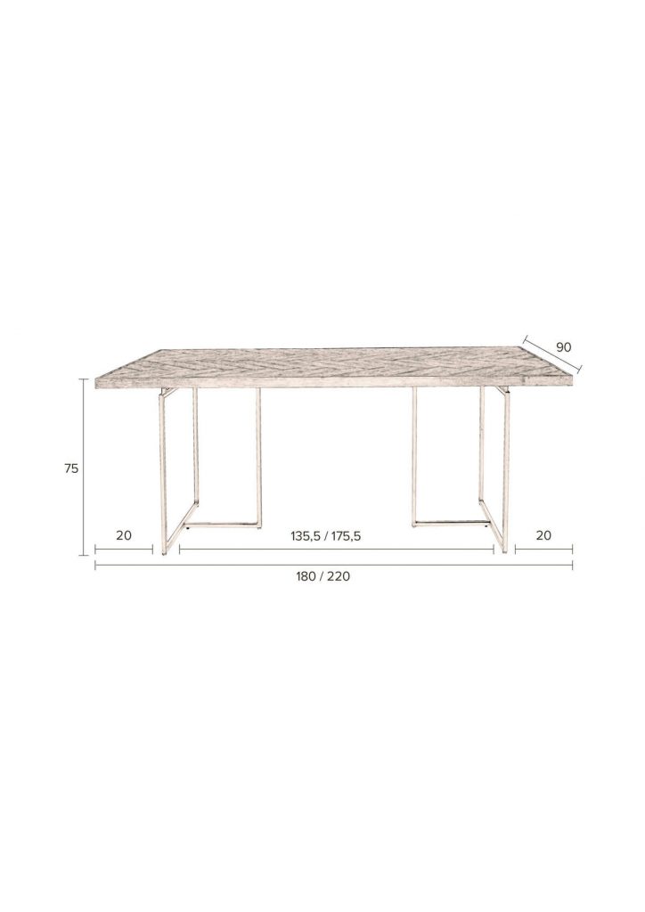 Stół CLASS 220×90 dębowy