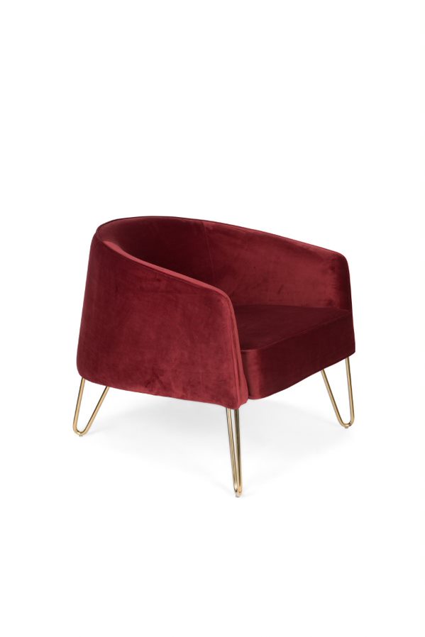 Fotel lounge QUEENALICIOUS czerwony