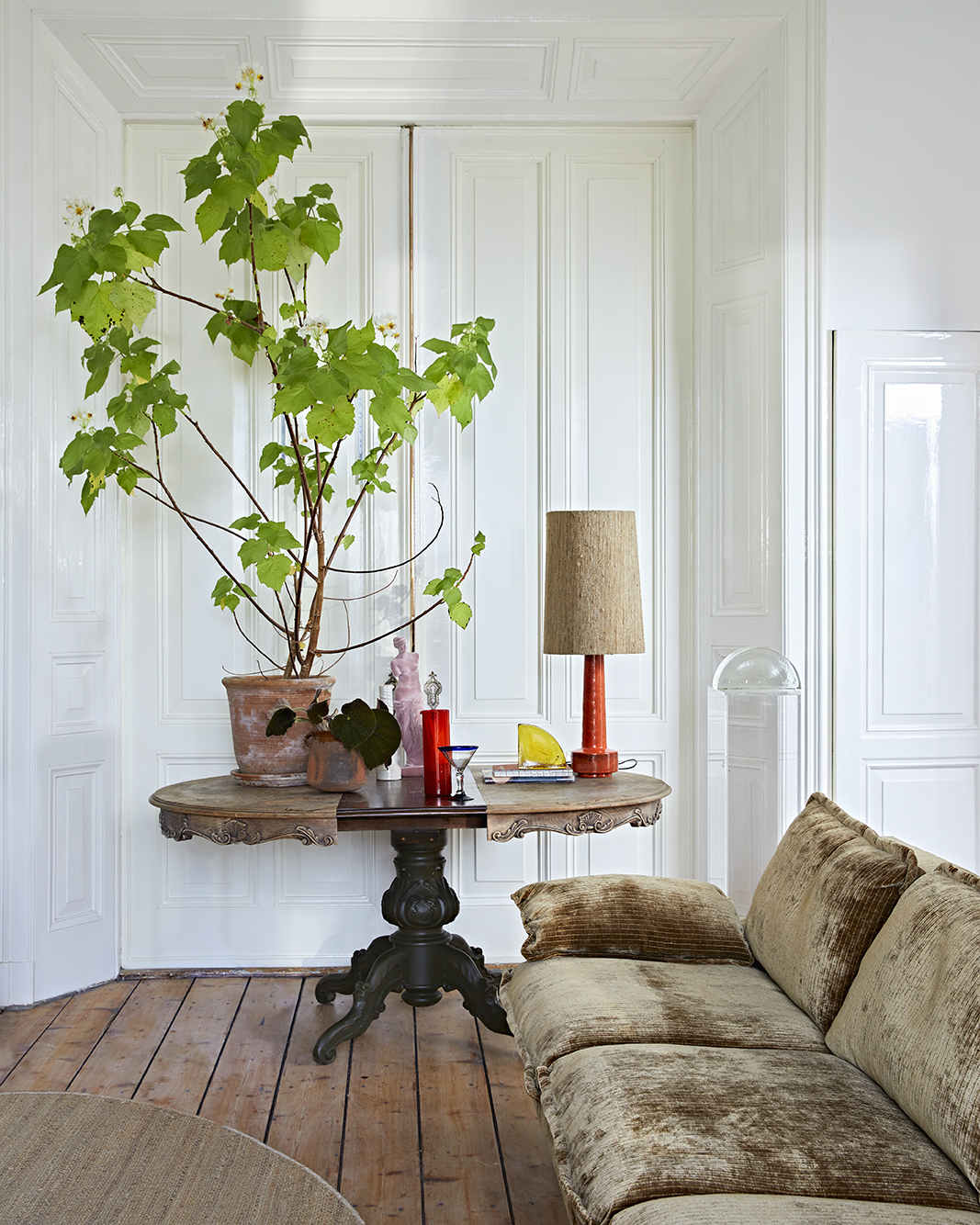 Okrągły tkany z konopi dywan (ø: 250cm) Okrągły tkany z konopi dywan (ø: 250cm)