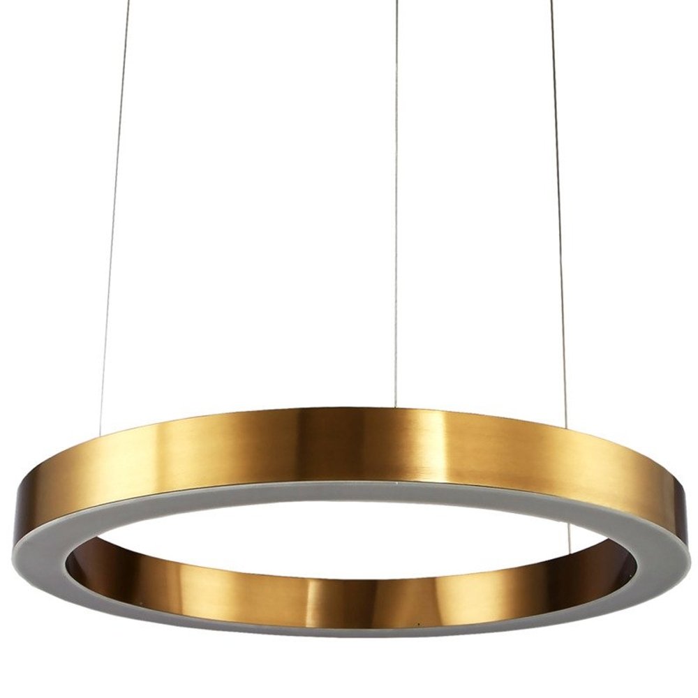 Lampa wisząca CIRCLE 80 LED mosiądz 80 cm