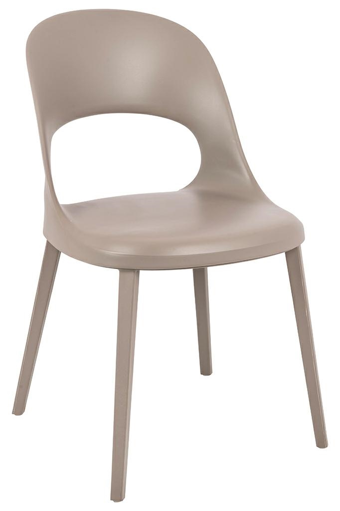 Krzesło BUKO szare – polipropylen