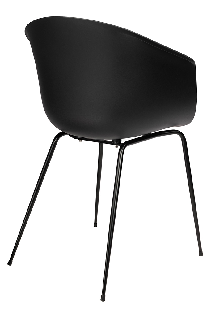 Krzesło RALF czarne – polipropylen, metal
