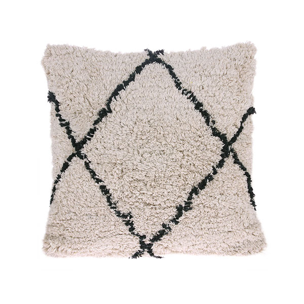 Bawełniana poduszka w romby (50×50)