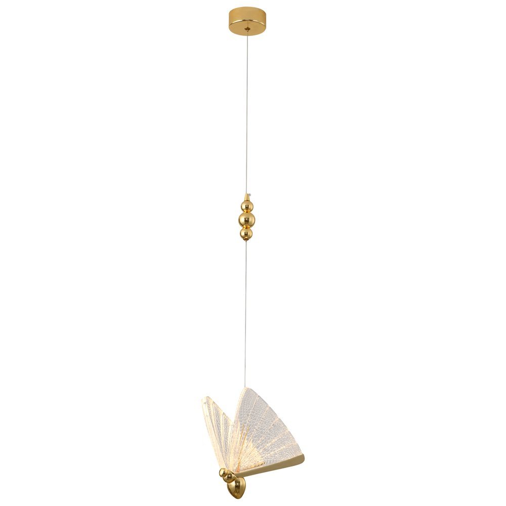 Lampa wisząca BEE LAMP 1 LED złota 21 cm
