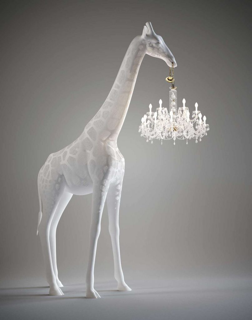 Żyrafa lampa zewnętrzna Giraffe in Love 4 m