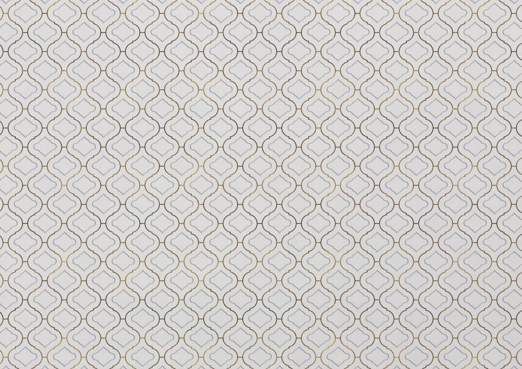 Tapeta Arabesca White Gold