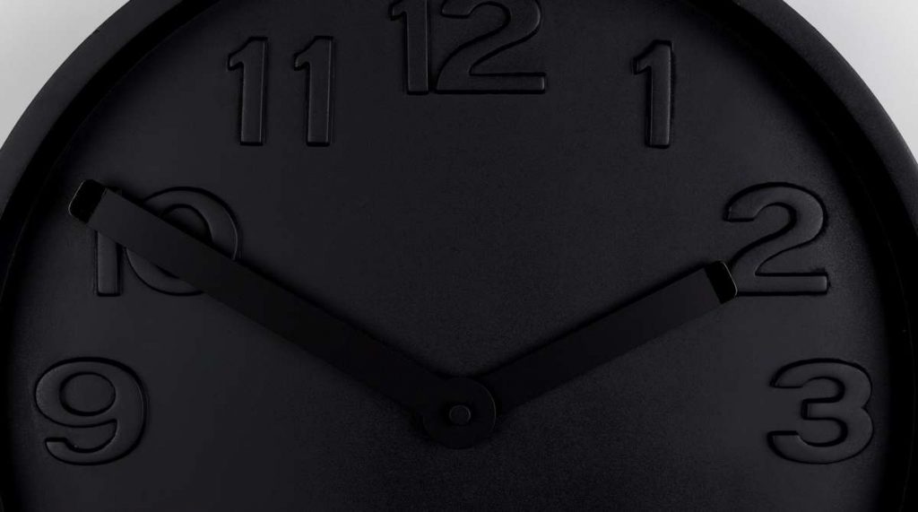 Zegar betonowy Time All czarny