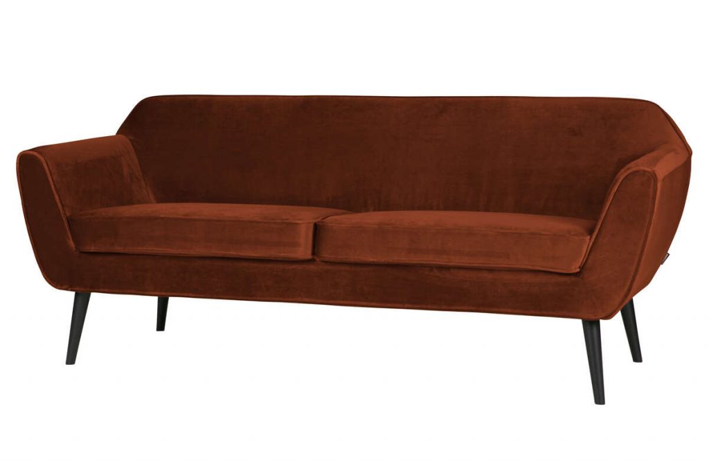 Sofa Rocco 187 cm  velvet rdzawa