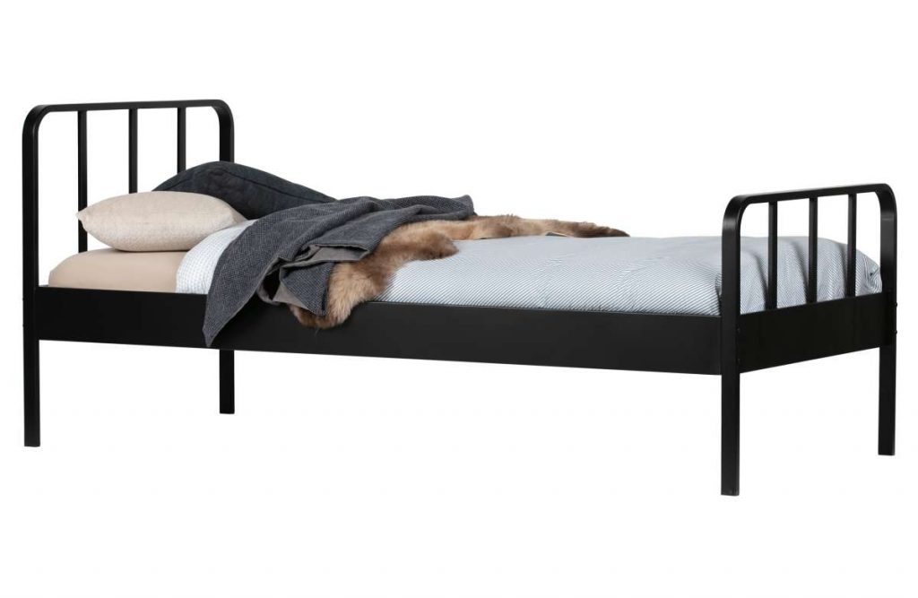 Łóżko Mees 90×200 cm czarne