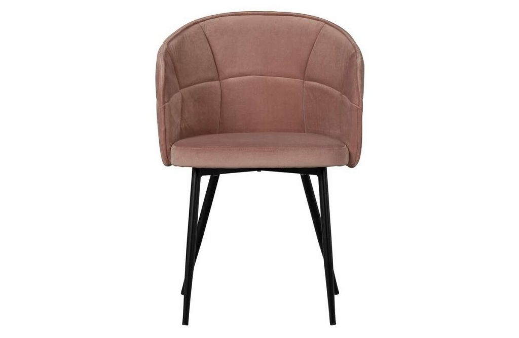 Krzesło Dusk velvet, różowe