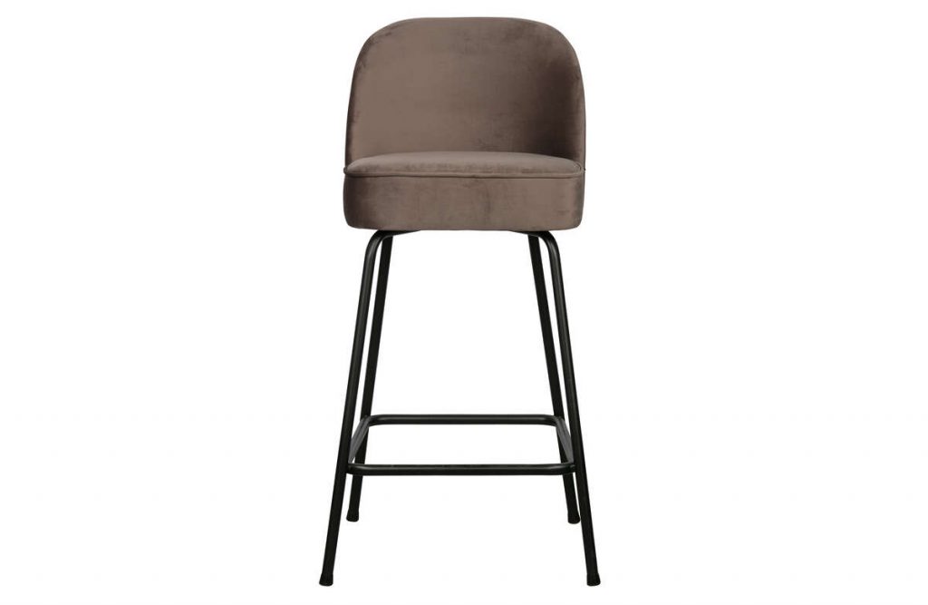 Krzesło barowe VOGUE 65cm velvet nougat