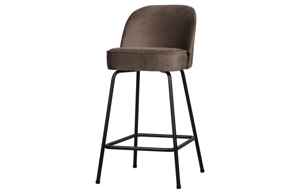 Krzesło barowe VOGUE 65cm velvet nougat