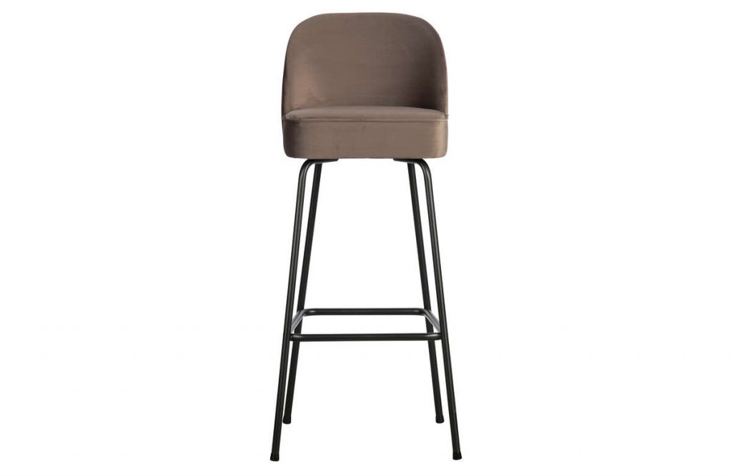 Krzesło barowe VOGUE 80cm Velvet nougat