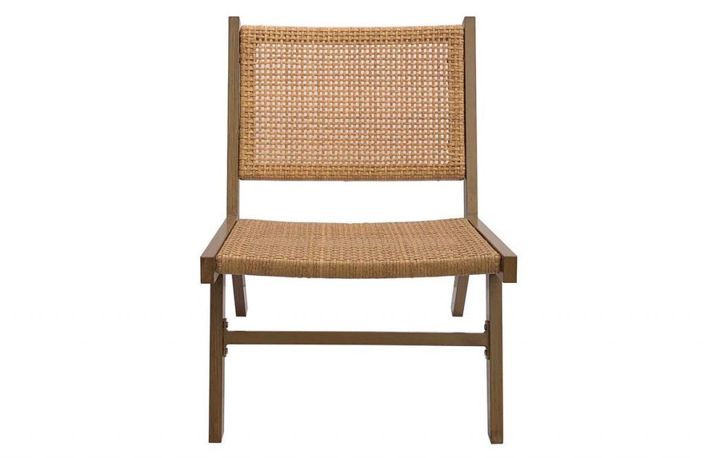 Krzesło/fotel Puk aluminiowy, naturalny