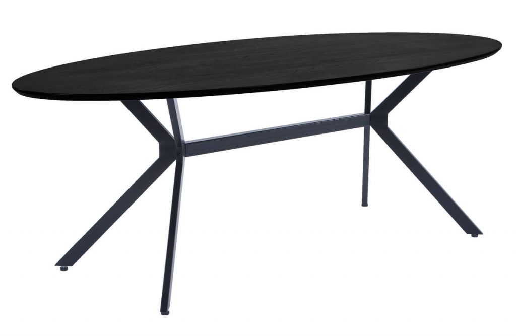 Stół BRUNO owalny czarny 220x100cm