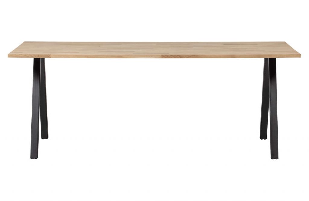 Stół TABLO dębowy [FSC] 200×90 noga kwadratowa