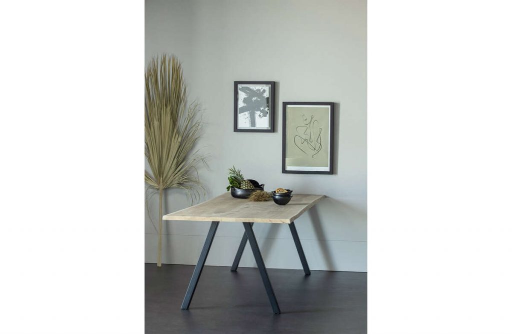 Stol TABLO dębowy [FSC] 199×90 noga kwadratowa