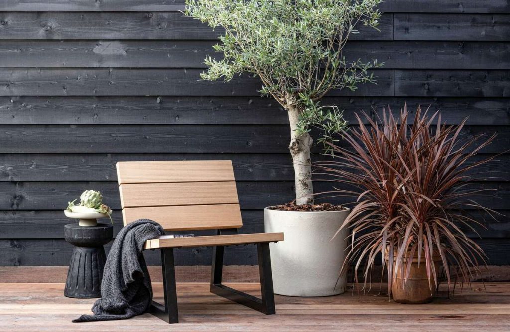Krzesło Banco outdoordrewno, naturalny/metal