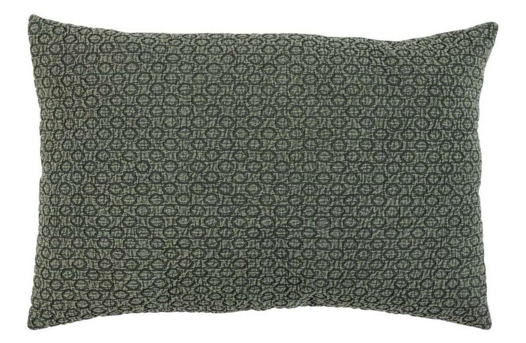 Poduszka Flatter bawełna oliwkowy zielony 40x60cm