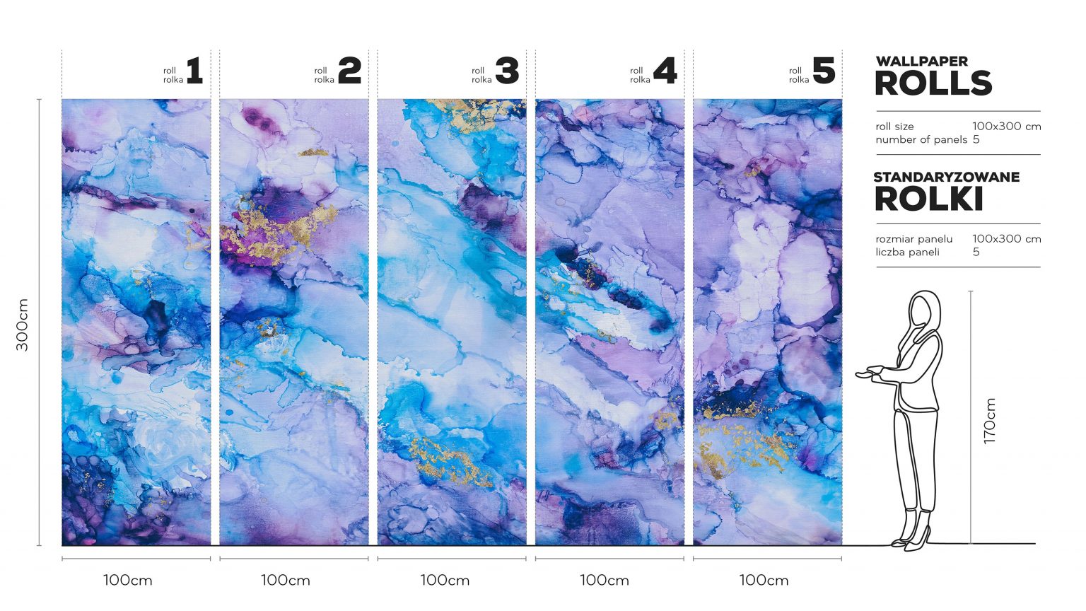 Acquerello - Tapeta w standaryzowanych rolkach