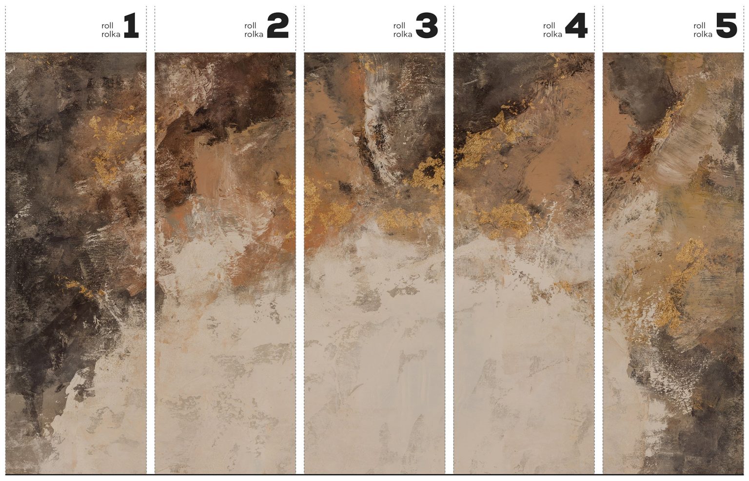 Amber - Tapeta w standaryzowanych rolkach