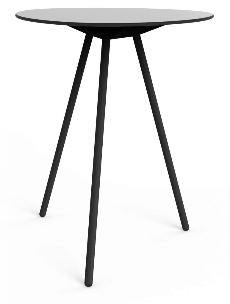 Stolik High Alowha 90x110cm rama w kolorze czarnym