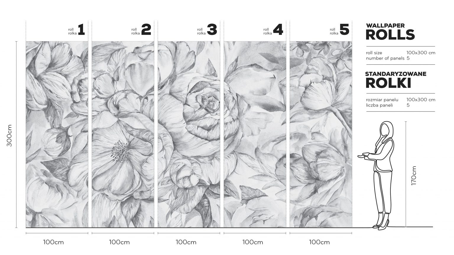 Brassica Light - Tapeta w standaryzowanych rolkach