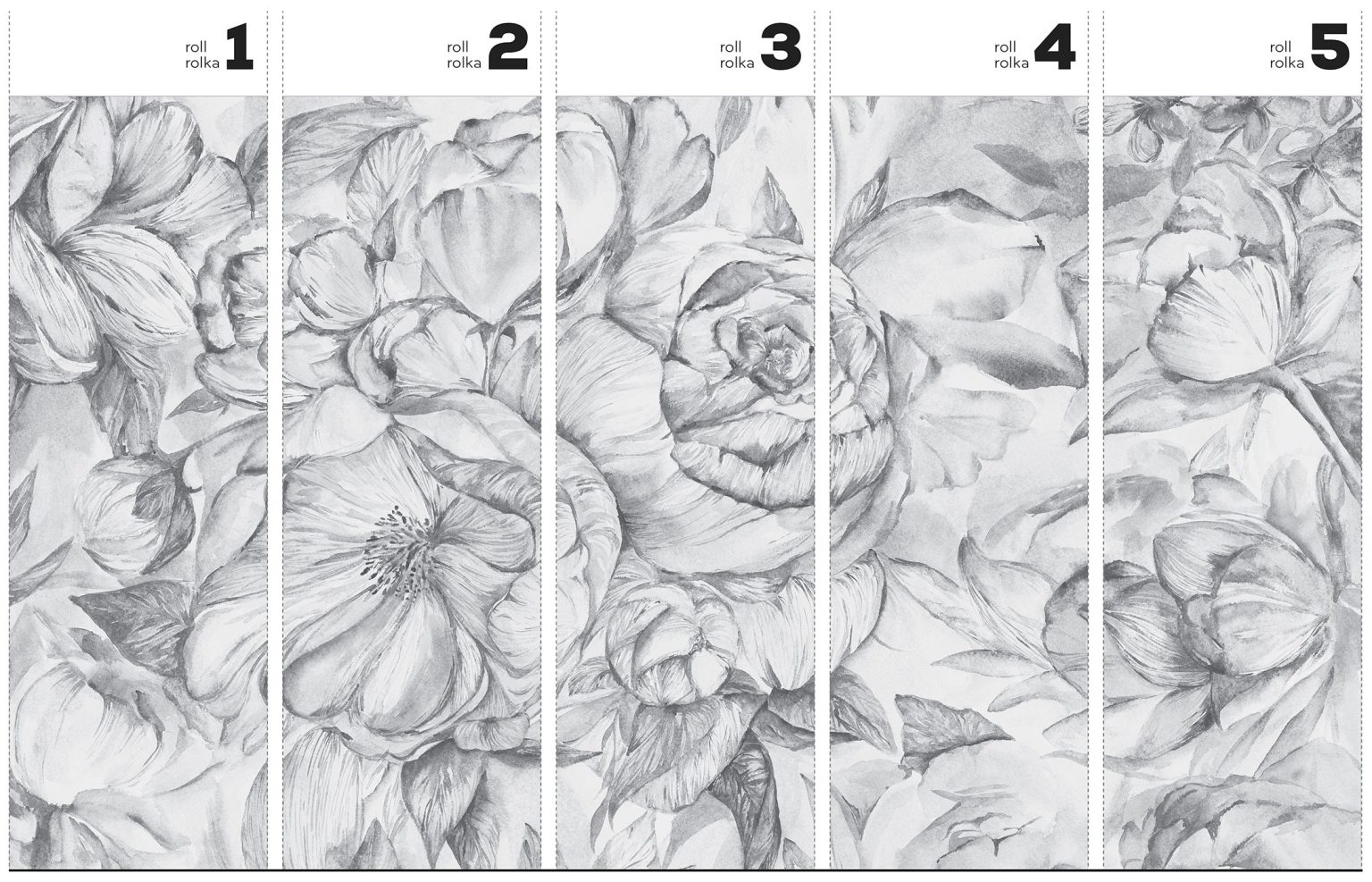 Brassica Light - Tapeta w standaryzowanych rolkach