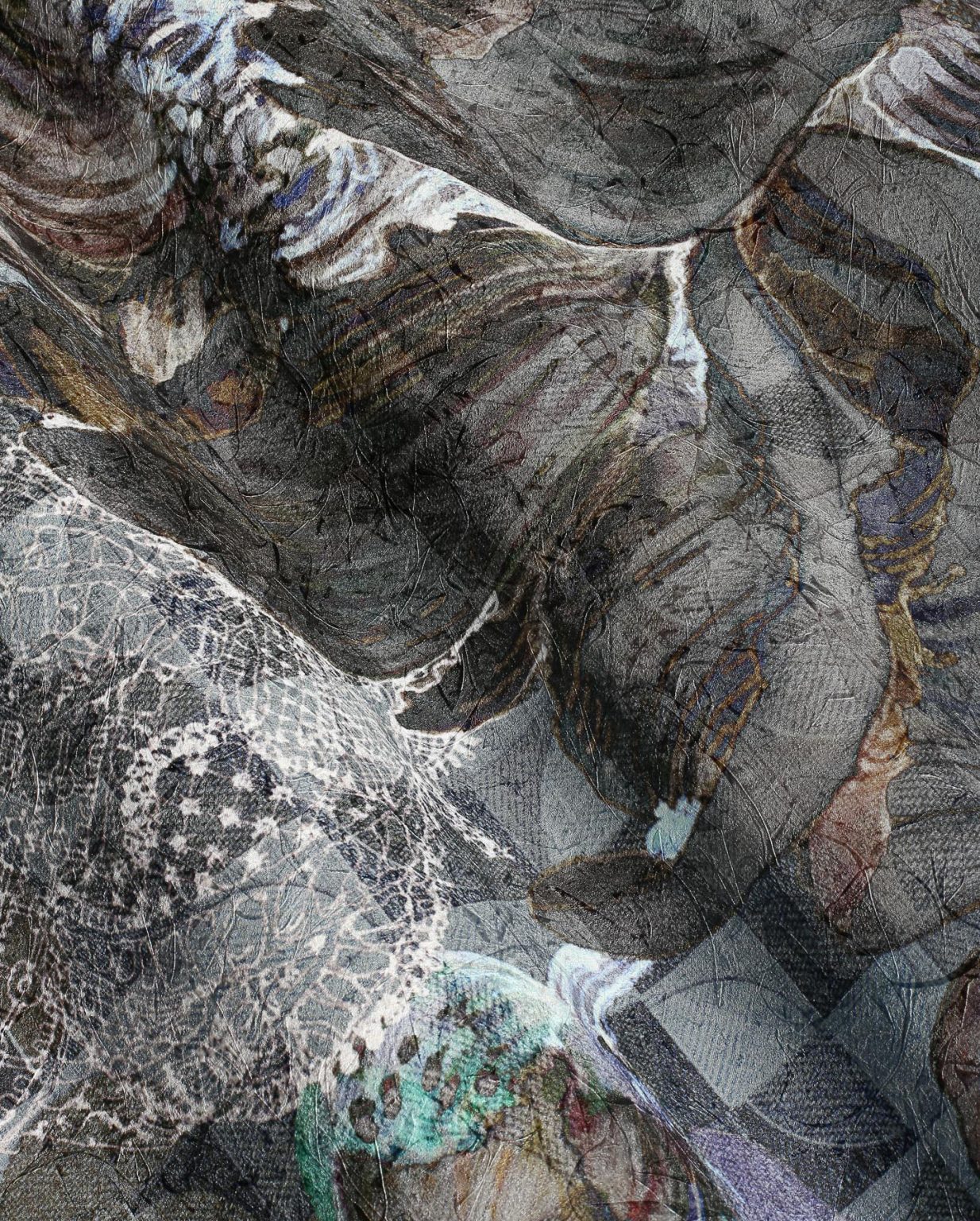 Tapeta w kwiaty fuksjowe Brocard - Wonderwall