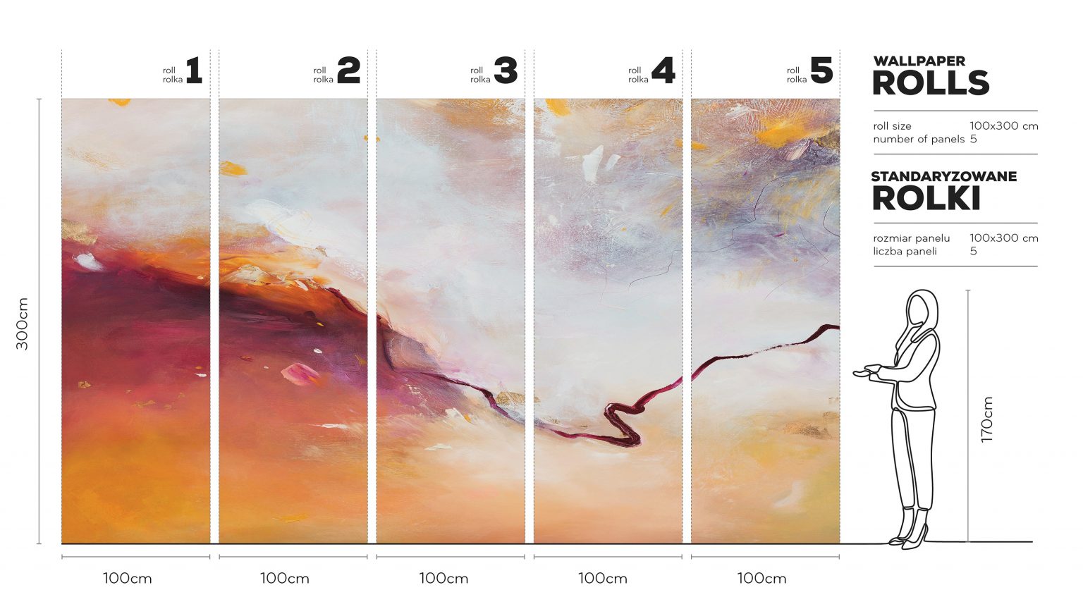 Calma - Tapeta w standaryzowanych rolkach