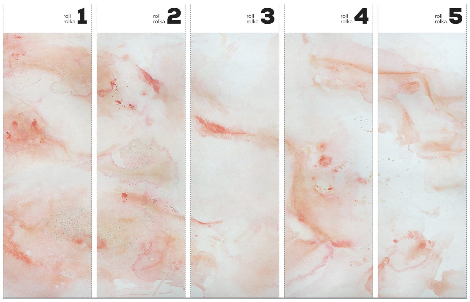 Coral - Tapeta w standaryzowanych rolkach